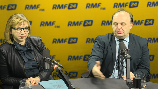 Burmistrz Wołomina Elżbieta Radwan i warszawski radny PiS Paweł Terlecki w internetowej części Popołudniowej rozmowy w RMF FM. 