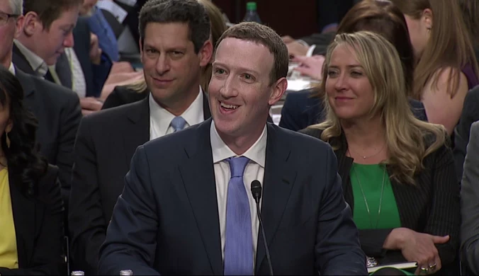 Zuckerberg złożył zeznania przed Senatem USA