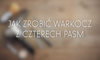 Warkocz z czterech pasm - krok po kroku