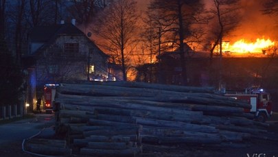 Śląskie: Milionowe straty po pożarze tartaku. Policja bada sprawę
