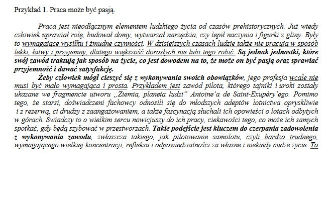 Matura Język polski wypracowanie Wydarzenia w INTERIA PL