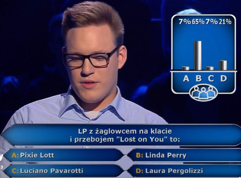 Srodze na publiczności zawiódł się uczestnik "Milionerów", który wyłożył się na pytaniu wartym 5 tys. zł.