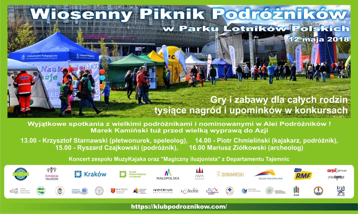 12 maja 2018 roku o godzinie 12.00 w krakowskiej Alei Podróżników, Zdobywców i Odkrywców (biegnącej wzdłuż ulicy Lema, nieopodal Tauron Areny), nastąpi uroczyste odsłonięcie tablic opisujących i upamiętniających osiągnięcia kolejnych ośmiu polskich podróżników i eksploratorów. 