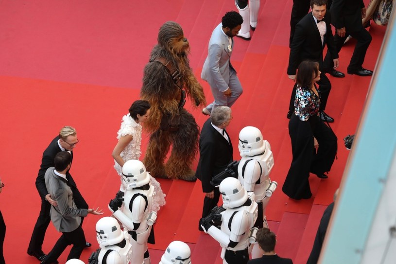 Podczas trwającego Międzynarodowego Festiwalu Filmowego w Cannes odbył się pokaz produkcji "Han Solo: Gwiezdne wojny - historie". Kto pojawił się na czerwonym dywanie?
