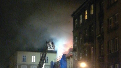 Kraków: Pożar w remontowanej kamienicy