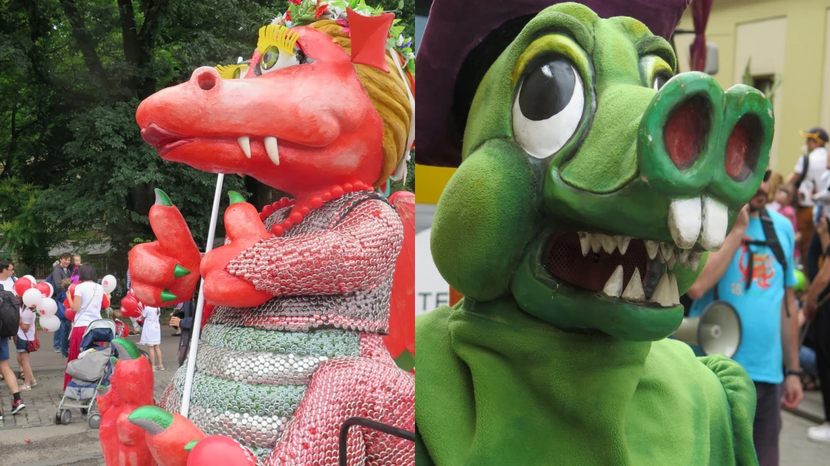 Ulicami Krakowa w niedzielę przeszła wielka i kolorowa parada smoków. Smoki już po raz osiemnasty zawładnęły grodem Kraka i  pozdrowiły swego krewnego, który jak wiadomo urzędował w smoczej jamie pod Wawelem. Tym razem było to 36 egzotyczne stwory wprost z dzienników słynnego podróżnika Marco Polo.