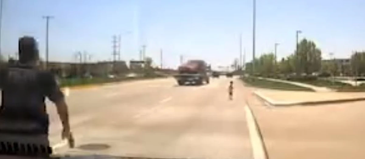 O włos od tragedii na przedmieściach Chicago. Lokalna policja zamieściła na Facebooku film, na którym widać, jak policjant ratuje małego chłopca, który wbiega na ruchliwą ulicę.