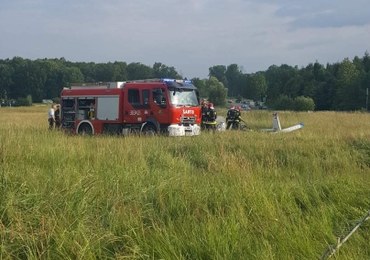 Wypadek awionetki na lotnisku Muchowiec w Katowicach
