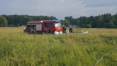 Wypadek awionetki na lotnisku Muchowiec w Katowicach