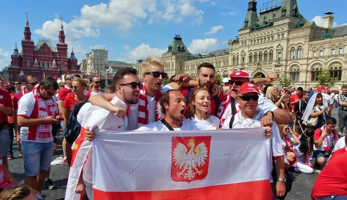 Mundial 2018. Polscy kibice opanowali Plac Czerwony w Moskwie!