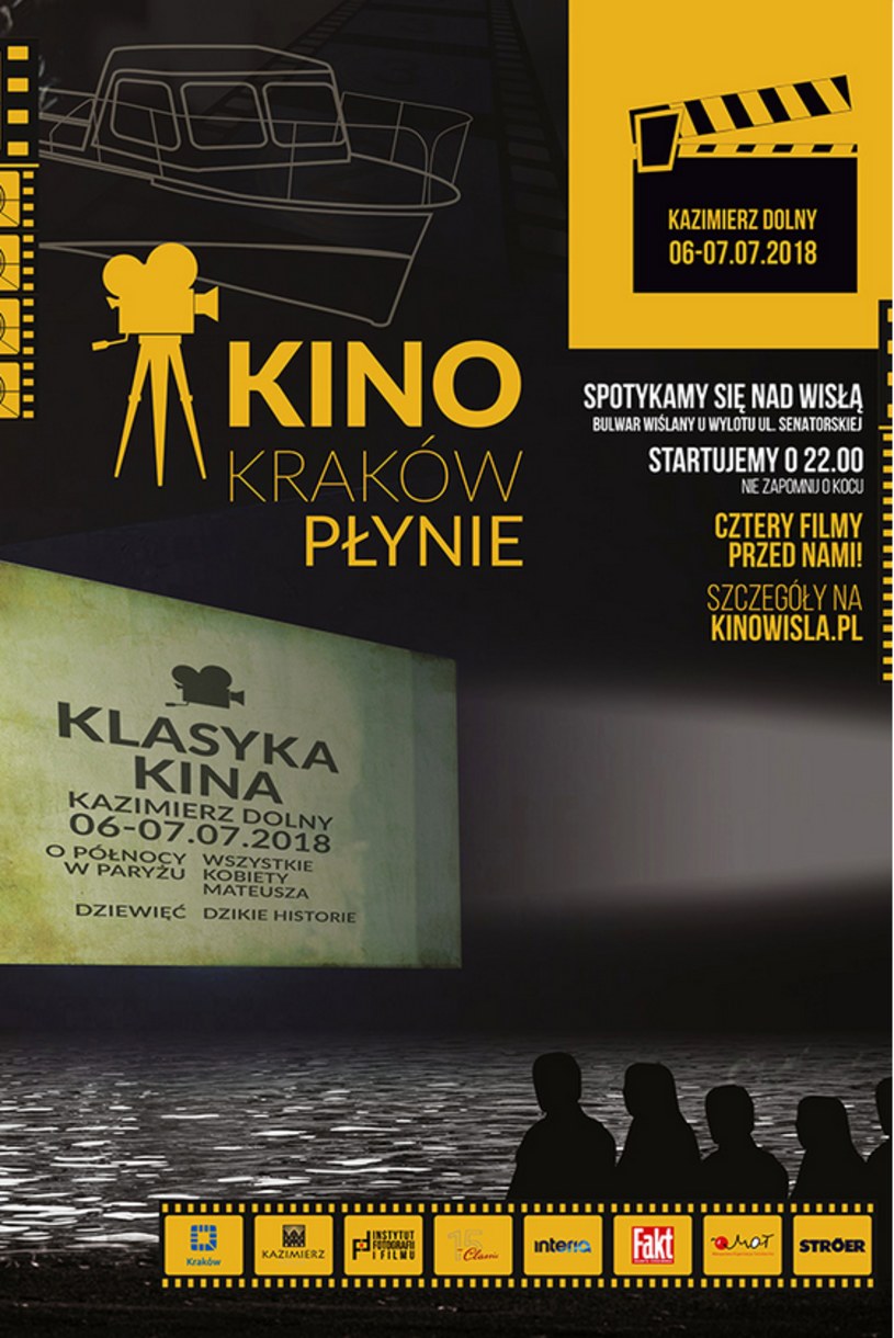 Zaczął się cykl wakacyjnych spotkań z kinem nad Wisłą. Wraz z nadejściem lata Miasto Kraków zaprasza do udziału w wyjątkowym wydarzeniu "Kino Kraków płynie".