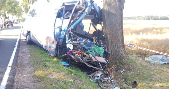 Jedna osoba zginęła, siedem zostało rannych – to bilans tragicznego w skutkach zderzenie małego autobusu z ciągnikiem rolniczym na drodze krajowej nr 33 na wysokości Wilkanowa na Dolnym Śląsku.