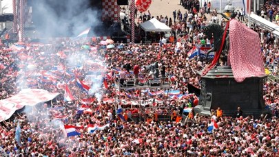 ​Tłumy kibiców przywitały chorwackich piłkarzy niczym mistrzów