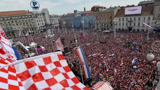 Mundial 2018: 450 tys. ludzi przywitało chorwackich piłkarzy w Zagrzebiu