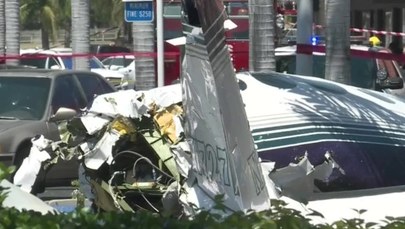 Niewielki samolot spadł na parking w Kalifornii. Zginęło 5 osób