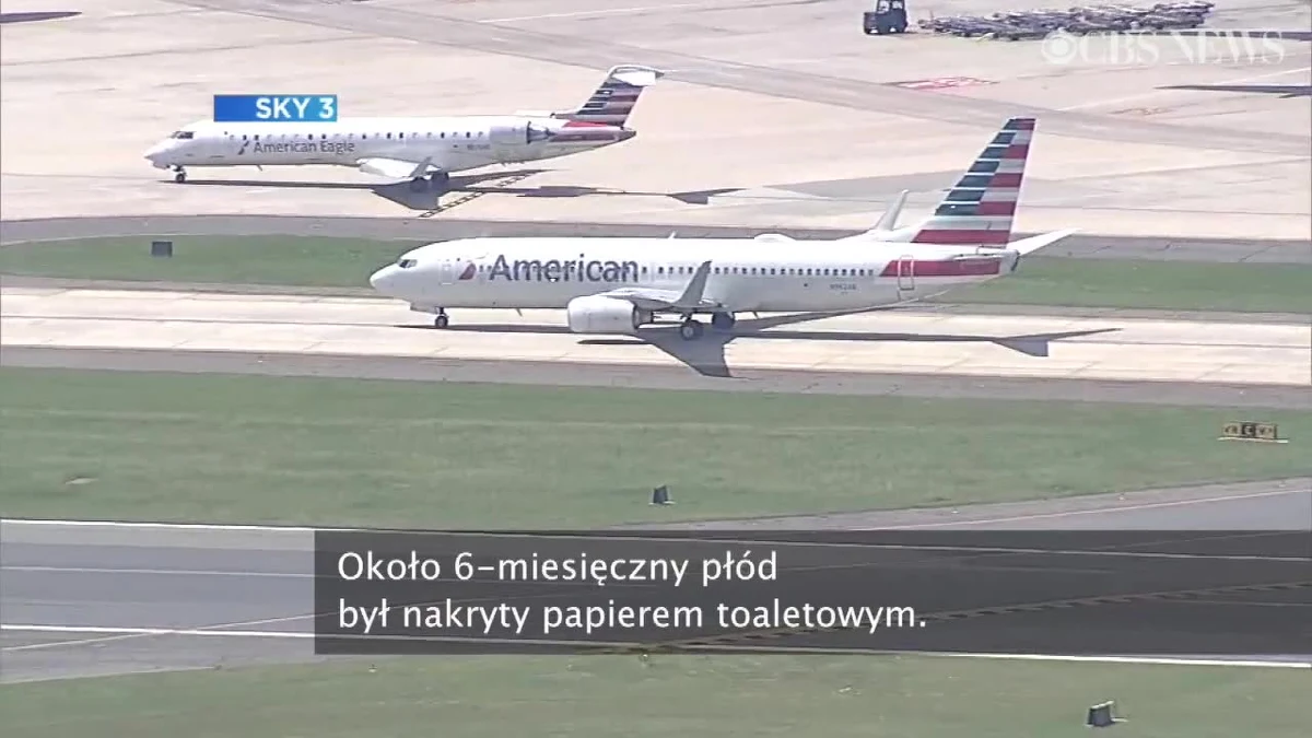 W Nowym Jorku ekipa sprzątająca w toalecie samolotu znalazła nie żywy płód.