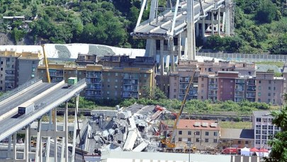 Katastrofa w Genui. Służby wciąż szukają ludzi pod gruzami wiaduktu