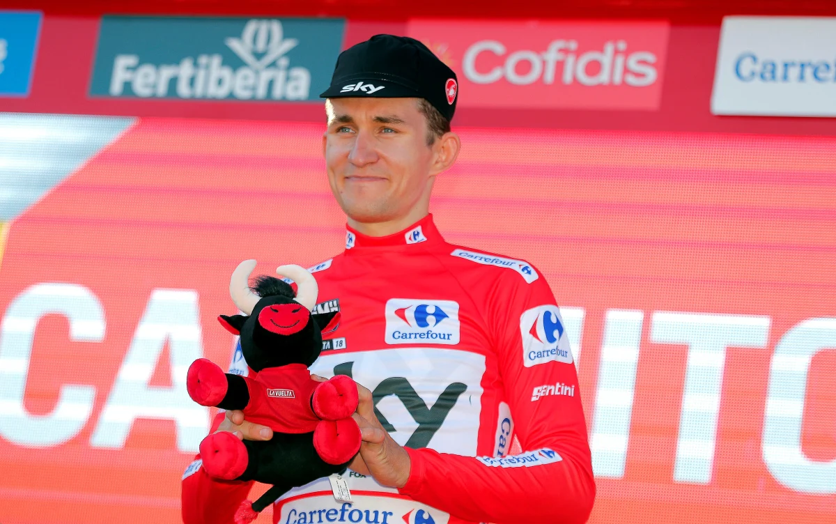 Michał Kwiatkowski (Sky) został liderem kolarskiego wyścigu Vuelta a Espana. W niedzielę szybszy od Polaka był tylko Hiszpan Alejandro Valverde (Movistar).