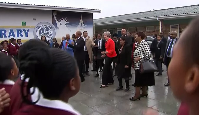 Theresa May z wizytą w Kapsztadzie