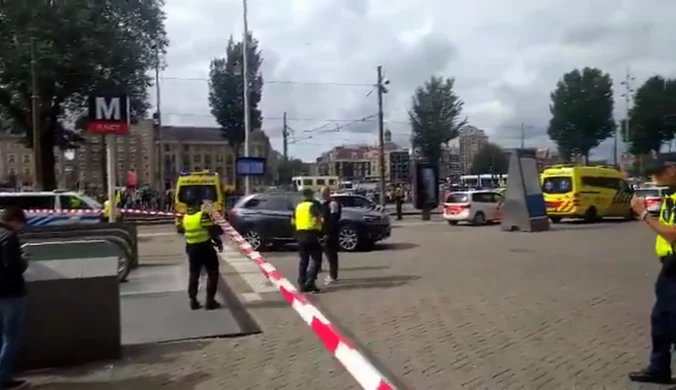 Atak nożownika w Amsterdamie