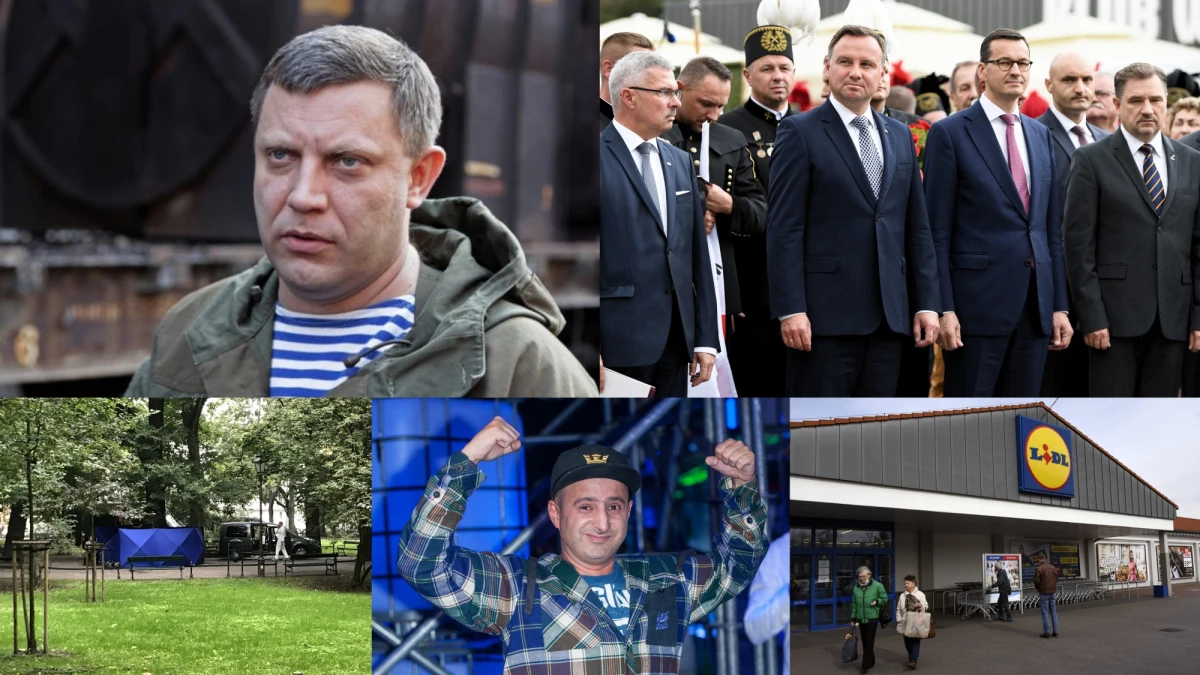 Tajemnicza śmierć na Plantach w Krakowie. Obchody 38. rocznicy Sierpnia’80 zakłócone przez demonstrantów. Zamach na przywódcę samozwańczej separatystycznej Donieckiej Republiki Ludowej (DRL) Aleksandra Zacharczenko. Salmonella w produktach sprzedawanych w Lidlu.  Wujek Samo Zło startuje w wyborach samorządowych. Na koniec dnia przygotowaliśmy dla Was przegląd najważniejszych wydarzeń!