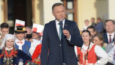 Andrzej Duda w Leżajsku. Ostre słowa o "wspólnocie, z której niewiele wynika"