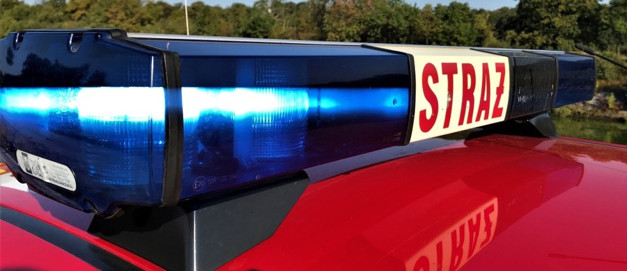 ​Groźny pożar w Rędzinach niedaleko Częstochowy. Pali się hala, w której produkowane jest obuwie.