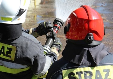 Mazowsze: Pożar hali z rurami PCV 