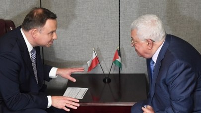 Prezydent Andrzej Duda spotkał się prezydentem Autonomii Palestyńskiej 