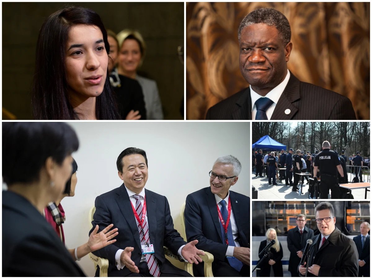 Denis Mukwege i Nadia Murad zostali tegorocznymi laureatami Pokojowej Nagrody Nobla. Z kolei reporterzy RMF FM ujawnili, że policja nie będzie finansować imiennych identyfikatorów funkcjonariuszy. Dowiedzieliśmy się również, że zaginiony szef Interpolu najprawdopodobniej "został zabrany" przez chińskie władze. Na jaw wypłynęły nowe fakty w sprawie polskich kierowców, którzy spowodowali wypadek na Słowacji, a Oleg Sencow przerwał głodówkę. Oto najważniejsze wydarzenia piątku. Specjalnie dla Was zebraliśmy najważniejsze wydarzenia dnia.