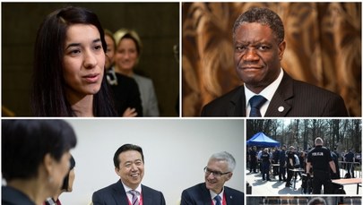 Laureaci pokojowego Nobla ogłoszeni, chińskie władze "zabrały" szefa Interpolu [PODSUMOWANIE DNIA]