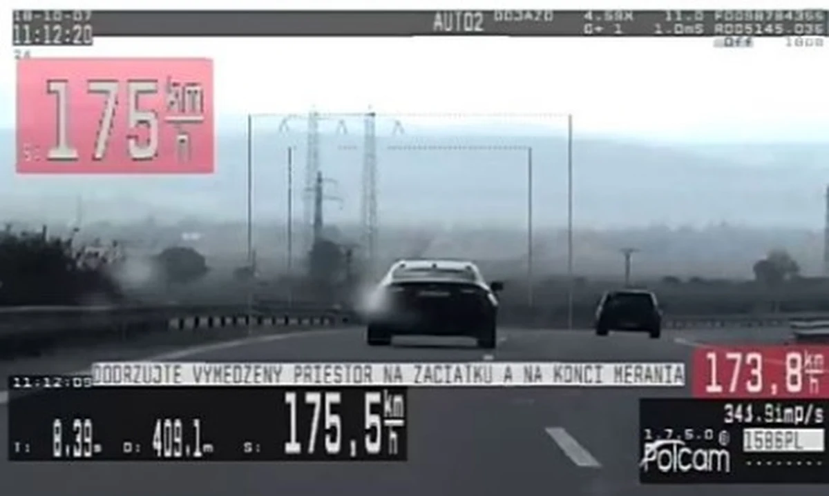 Słowacka policja opublikowała na Facebooku zdjęcie z pościgu za "kolejnym polskim piratem drogowym". 