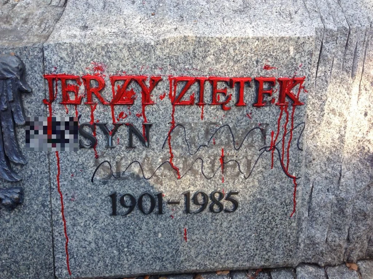 Podczas sobotniego wiecu kandydującego na prezydenta Katowic lidera Stowarzyszenia KPN-Niezłomni Adama Słomki uszkodzony został pomnik gen. Jerzego Ziętka. Sprawą zajęła się policja. Prezydent Katowic Marcin Krupa nazwał zdarzenie „niedopuszczalnym”.