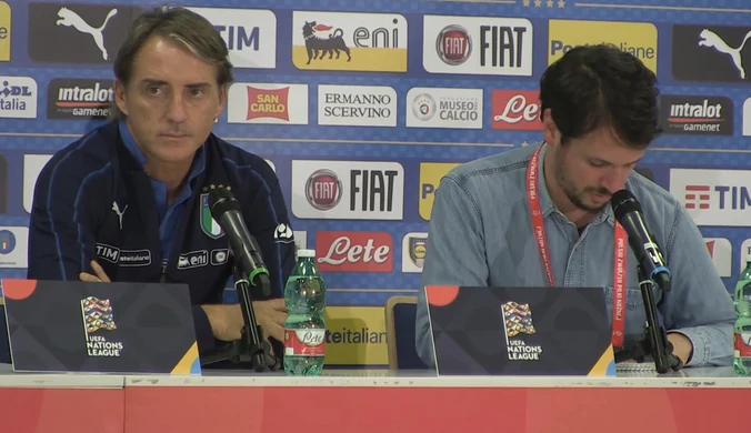 Polska - Włochy w LN. Mancini: Nie sądzę, aby remis w Bolonii nie był sprawiedliwy. Wideo