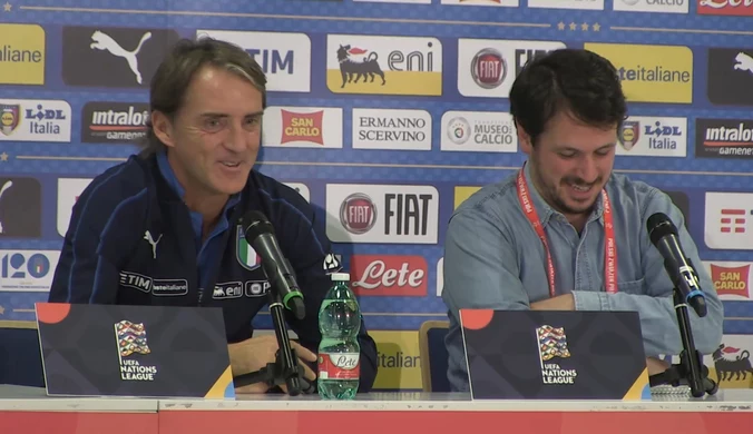 Polska - Włochy w LN. Mancini wspomina mecze z Legią. Wideo