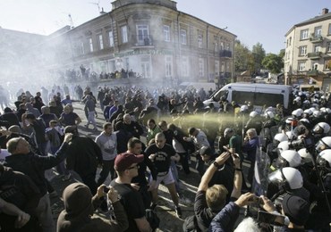Lublin: Po Marszu Równości 8 policjantów rannych, zatrzymano 21 osób