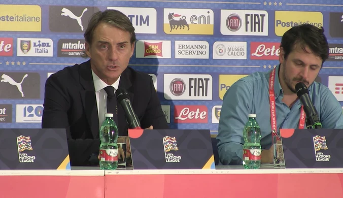 Roberto Mancini po meczu z Polską. Wideo