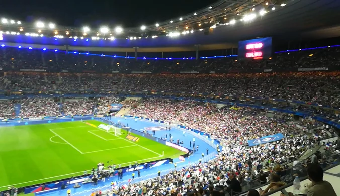 Francja - Niemcy w Lidze Narodów na Stade de France. Wideo