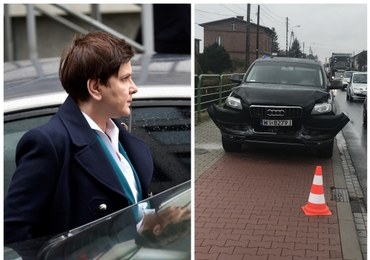 Kolizja kolumny rządowej. W aucie Beata Szydło