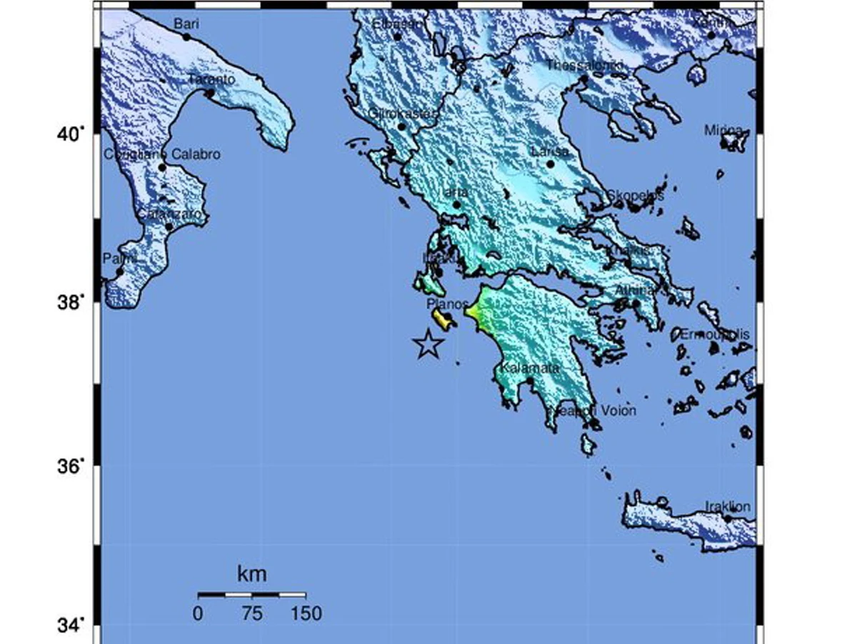 Trzęsienie ziemi o magnitudzie 6,8 st. wystąpiło w piątek nad ranem, czasu lokalnego, na Morzu Jońskim u wybrzeży zachodniej Grecji. Brak informacji o ofiarach lub zniszczeniach.