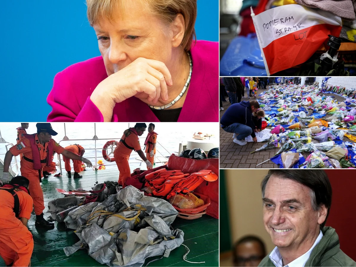 Katastrofa samolotu w Indonezji była w poniedziałek jednym z najważniejszych tematów w światowych mediach. Maszyna rozbiła się kilka minut po starcie. Polską wstrząsnęła informacja o 8 Polakach uprowadzonych przez piratów u wybrzeży Nigerii. Smutna informacja nadeszła też z Wielkiej Brytanii - wśród ofiar katastrofy śmigłowca w Leicester była Polka Izabela Lechowicz. A w kraju: kolejny krok w sprawie strajku w LOT. Związkowcy go ograniczają, a we wtorek będą rozmawiać z zarządem o finansach. Dziś Kancelaria Prezydenta potwierdziła, że Andrzej Duda podpisze ustawę o ustanowieniu 12 listopada dniem wolnym od pracy. Wolne od polityki zapowiedziała natomiast kanclerz Niemiec Angela Merkel. Oświadczyła, że obecna kadencja jest jej ostatnią. Zmiany także w Brazylii - kandydat skrajnej prawicy Jair Bolsonaro został wybrany na prezydenta tego kraju. W II turze zdobył ponad 55 proc. głosów. Oto najważniejsze wydarzenia dnia!
