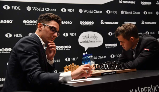 MŚ w szachach: Siódmy remis w meczu Magnusa Carlsena z Fabiano Caruaną