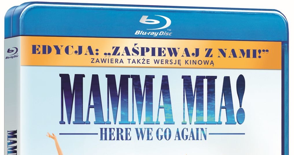 Film "Mamma Mia! Here We Go Again", kontynuacja przebojowej produkcji "Mamma Mia!" z 2008 roku z piosenkami zespołu Abba, dostępny będzie na Blu-ray, DVD i 4K Ultra HD od 29 listopada.