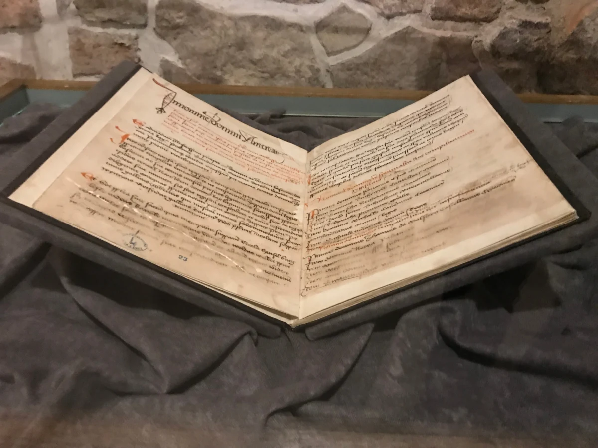 Dwa historyczne dokumenty, związane z solnymi przedsiębiorstwami w Wieliczce i Bochni (Małopolskie), można oglądać na wystawie w Zamku Żupnym w Wieliczce. "Są to dokumenty wyjątkowe na skalę europejską" - powiedział historyk prof. Piotr Franaszek.
Zwiedzający Zamek Żupny w Wieliczce mają okazję zobaczyć „Statut Żup Krakowskich” spisany na polecenie króla Kazimierza Wielkiego w 1368 r.” oraz „Krótki a dokładny opis zarządzania i stosunków wielicko-bocheńskich w 1518 roku”, sporządzony z inicjatywy ówczesnego żupnika, zarządcy skarbu królewskiego, Jana Bonera.