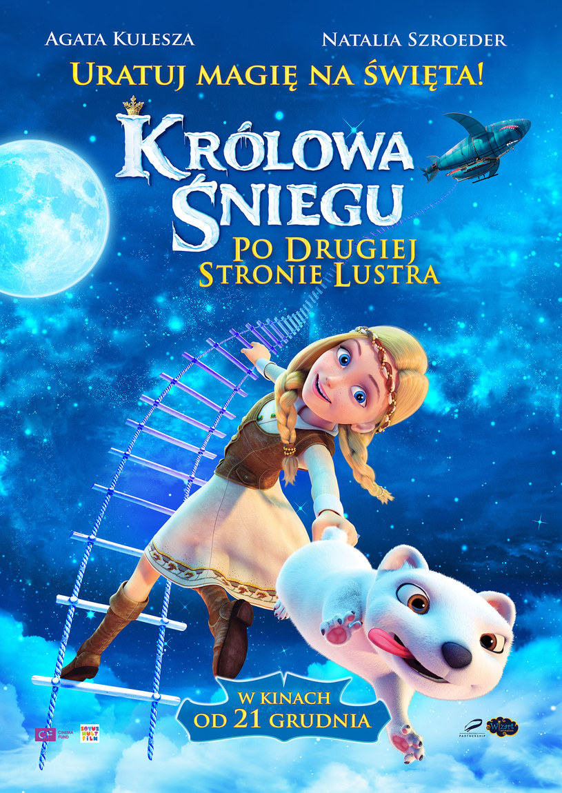 Agata Kulesza jako Królowa Śniegu oraz Natalia Schroeder jako Gerda! Wielkie niespodzianki w dubbingu świątecznej animacji "Królowa Śniegu: Po drugiej stronie lustra". Najpiękniejsza baśń w wyjątkowej, zaczarowanej odsłonie w kinach od 21 grudnia.