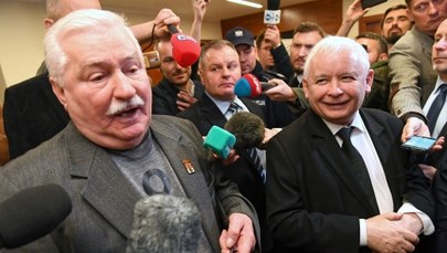 Kaczyński i Wałęsa w sądzie. Utarczki i złośliwości na korytarzu 