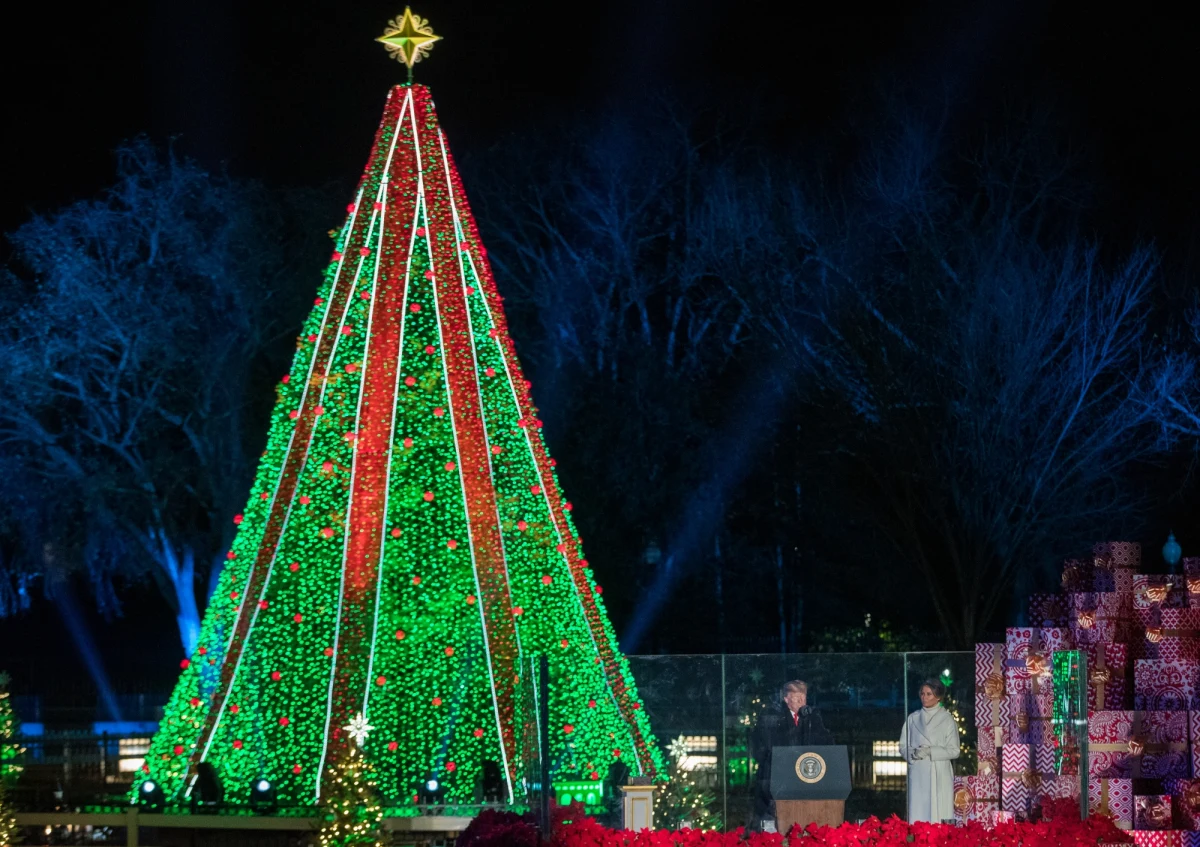 W USA oficjalnie rozpoczął się sezon bożonarodzeniowy. Ostatniej nocy zapalono lampki na dwóch najważniejszych choinkach. 