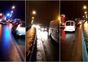 Dobczyce: Karambol kilkunastu aut na wiadukcie