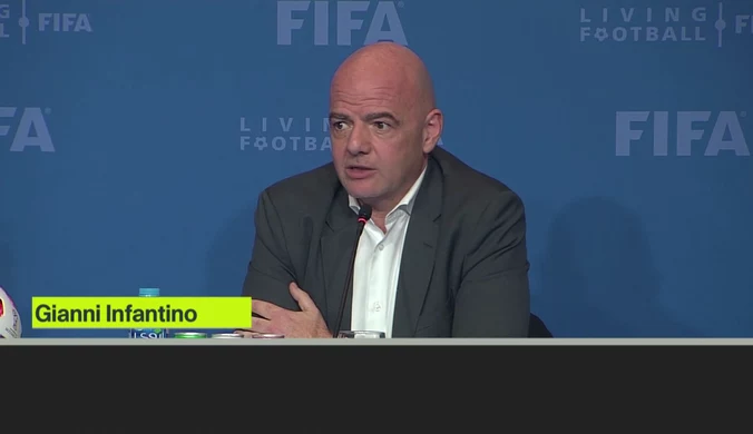 Gianni Infantino o mundialu w Katarze z 48 drużynami. Wideo