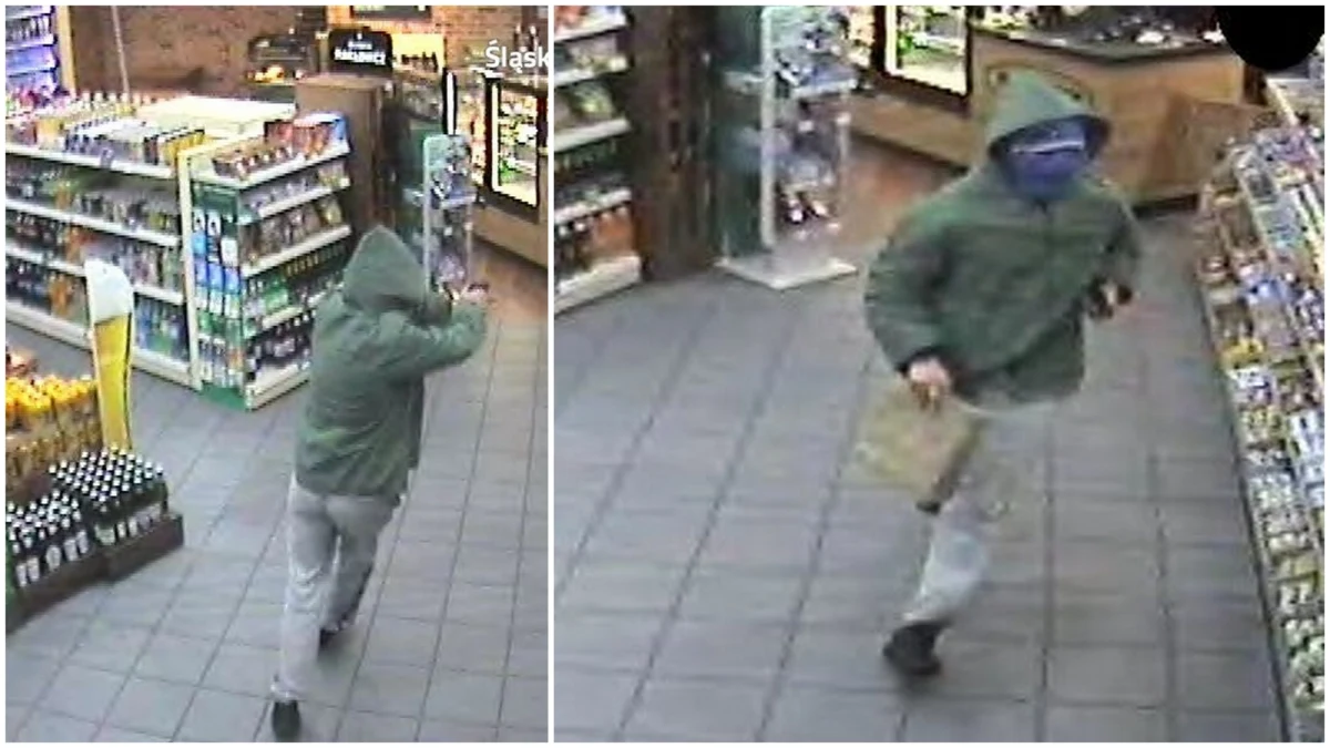 Policja z Bielska-Białej poszukuje mężczyzny, który napadł na stację paliw przy ul. Cieszyńskiej (przy Rondzie Niemena). Ukradł gotówkę i uciekł. Do napadu doszło 29 października. Teraz policja publikuje zdjęcia sprawcy i prosi o pomoc w ustaleniu jego tożsamości. 